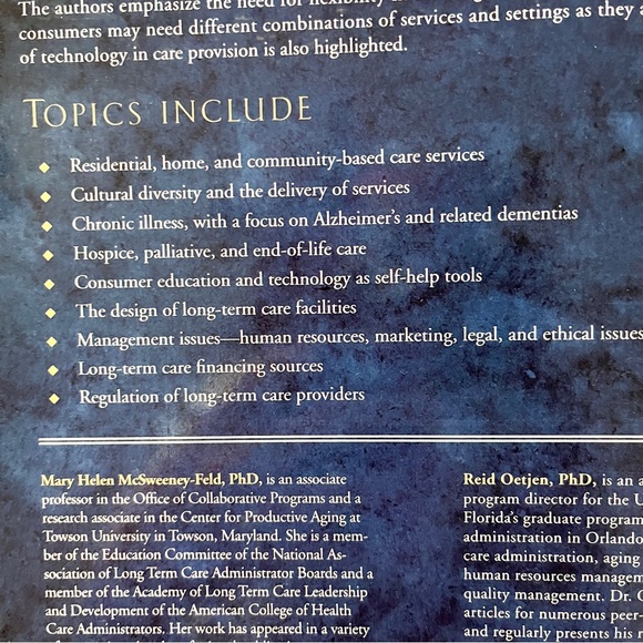 Long-Term Care Management. 336 pages. ISBN 9781567933833 Health Administration - Picture 3 of 9